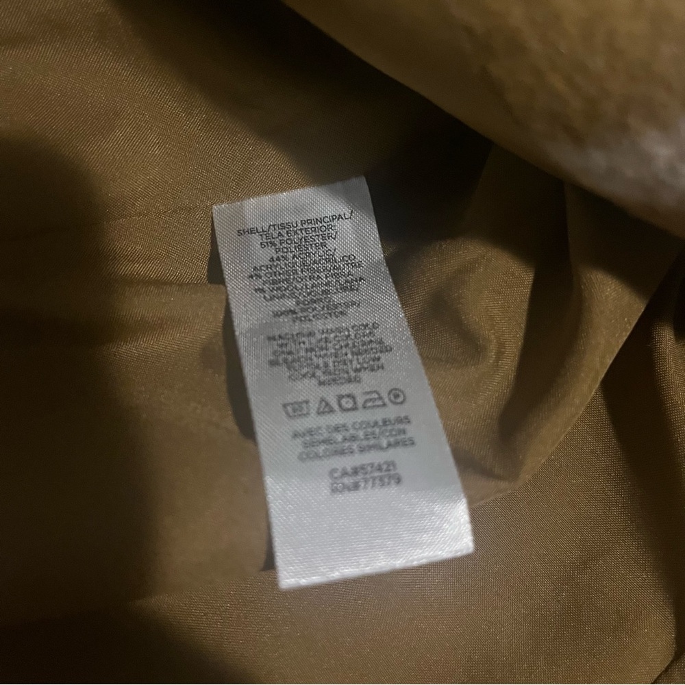 Ann Taylor Plaid Coat Tan Small - Picture 10 of 12